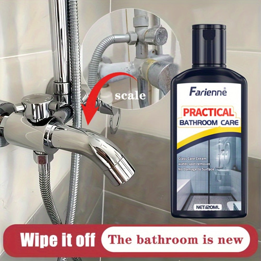 Bathroom Glass Restoration Paste 120g, Removes Water Stains, Soap Scum & Hard Water Deposits from Shower Doors