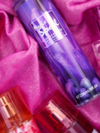 Body & Hair Fragrance Mist for Women 2PCS Set - Perfume Spray 8 fl oz, Fruity Floral Scents Peach Pear Cherry Blossom