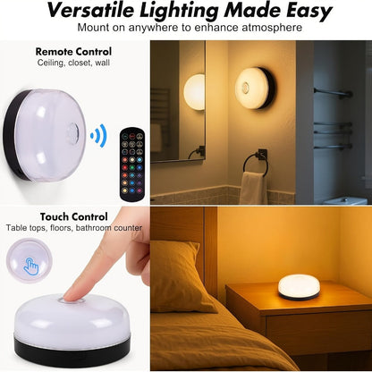 RGBW Wall Sconce Light Rechargeable Magnetic Mount for an Everyday Personal Care Routine, with the Listed Configuration