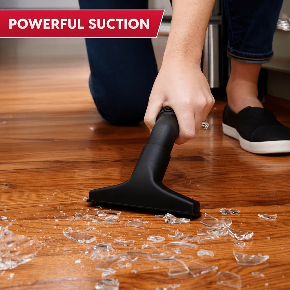 Wall Mount Wet Dry Vacuum 3.2 Gallon 2.5 Peak HP, Space-Saving Shop Vac with Cloth Filter for Wet Spills & Dry Debris
