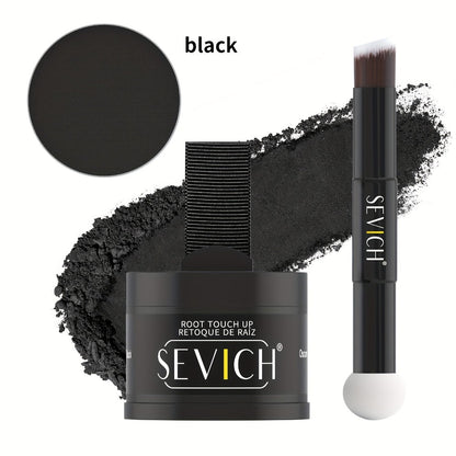 Hairline Powder Root Touch-Up Kit with Refill & Brush – Waterproof Instant Grey Hair Concealer Fills Sparse Hairline Bald Spots Eyebrow
