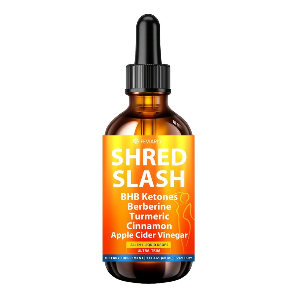 Lipo Slash 16-in-1 Weight Loss Liquid Drops for Women & Men with BHB Ketones Berberine Turmeric Apple Cider Vinegar Probiotics Cinnamon