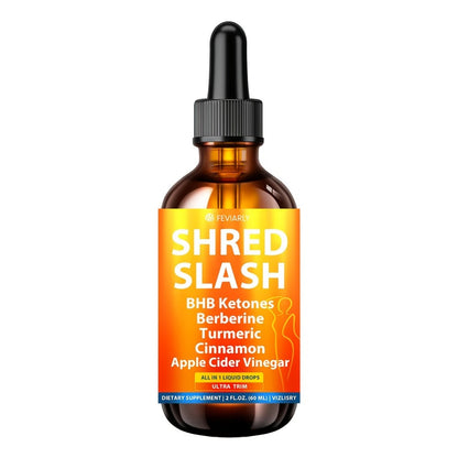 Lipo Slash 16-in-1 Weight Loss Liquid Drops for Women & Men with BHB Ketones Berberine Turmeric Apple Cider Vinegar Probiotics Cinnamon