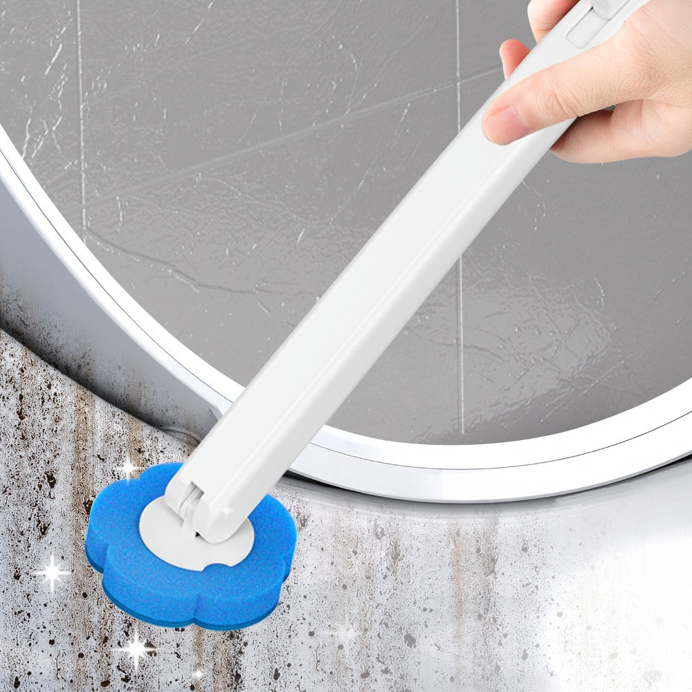 Disposable Toilet Brush Cleaning System with Bracket & Replaceable Heads – Deep Clean Toilet Bathroom Cleaning Kit