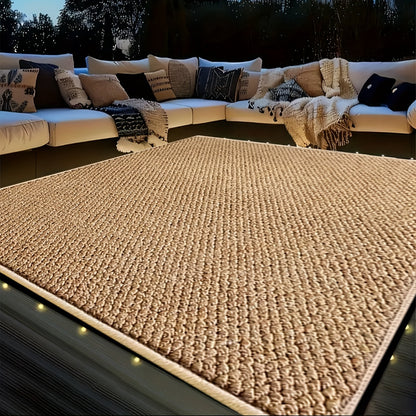 Outdoor Rug Patio Mat Washable | Synthetic Grass Pool Garden Balcony
