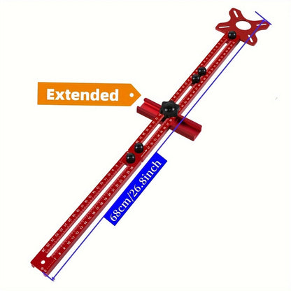 Circle Cutting Jig 3-in-1 Woodworking Router Fixture Expandable 3.54 to 24 Inch Diameter for Entryways, Bedrooms and Living Spaces