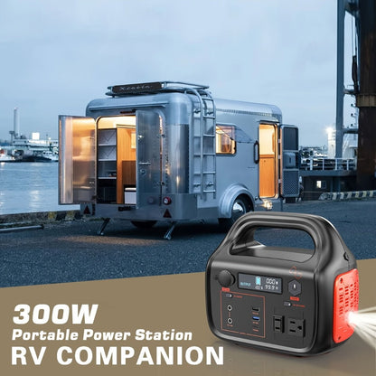 Portable Power Station 1075Wh/294Wh – 1000W/300W Solar Generator, Lithium Battery, 120V AC Outlet, for RV, Camping, Hiking