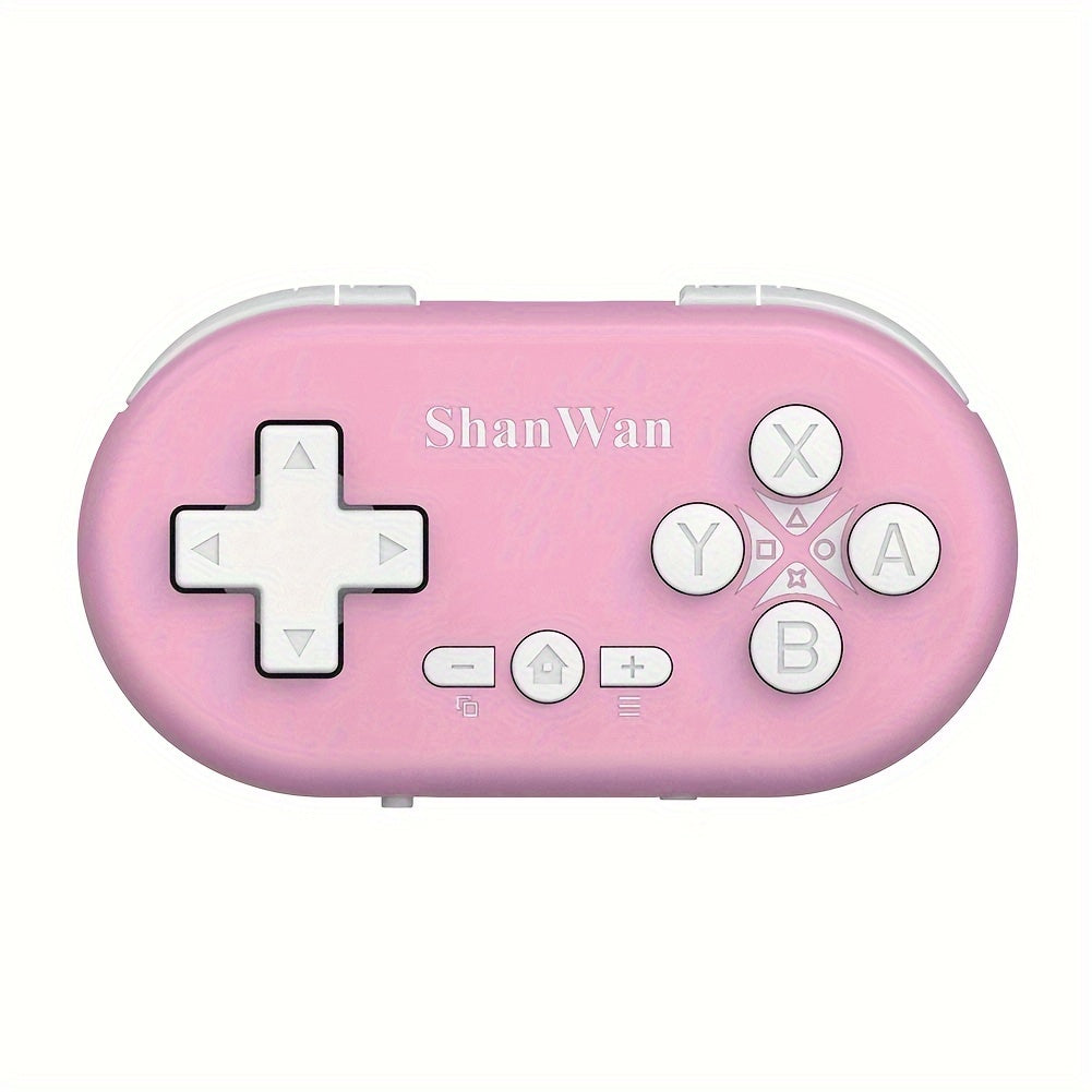 Mini Bluetooth Keychain Gaming Controller in Four Colors with 180mAh Battery and Pocket-Size Oval Body