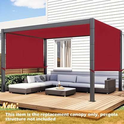 Pergola Canopy Replacement Retractable UV Block | Patio Shade Cover