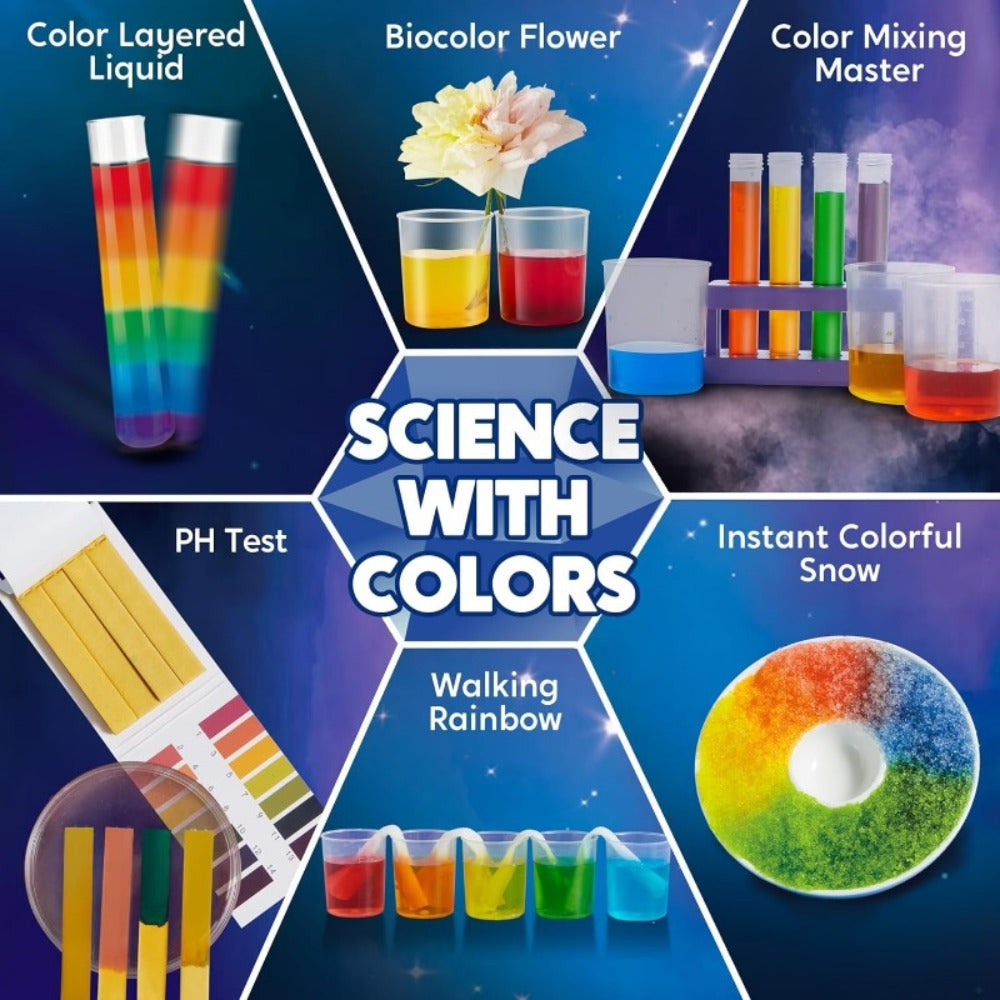 Jumbo Science Kit for Kids 130+ Experiments, STEM Chemistry Set with Crystal Growing Glowing Bulb Fossil Dig Soap Making