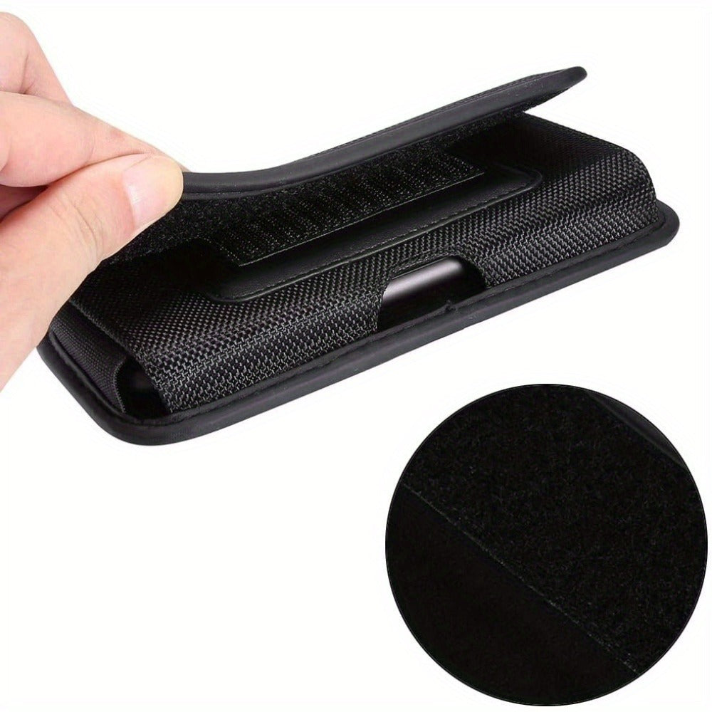 Nylon Phone Belt Clip Holster Pouch with Card Slot & Carabiner Hook - Horizontal Universal Cell for an Everyday Personal Care Routine