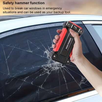 12V Jump Starter with F07, F13, F19 or F03 Black Model Options, Digital Display, LED Light and USB Connections