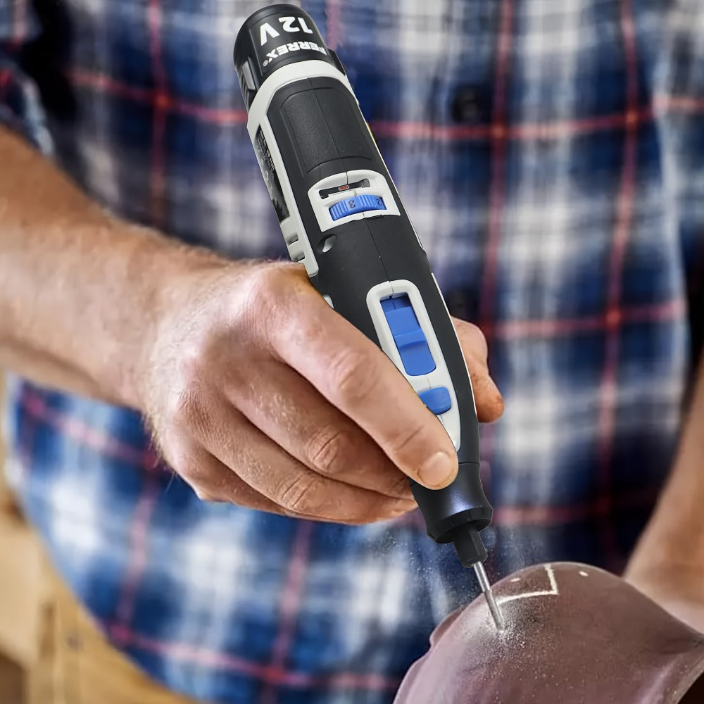 Power Tools NEWONE 12V Cordless Rotary Tool Kit with 2.0Ah Battery, Six Speeds and 48 Piece Accessories