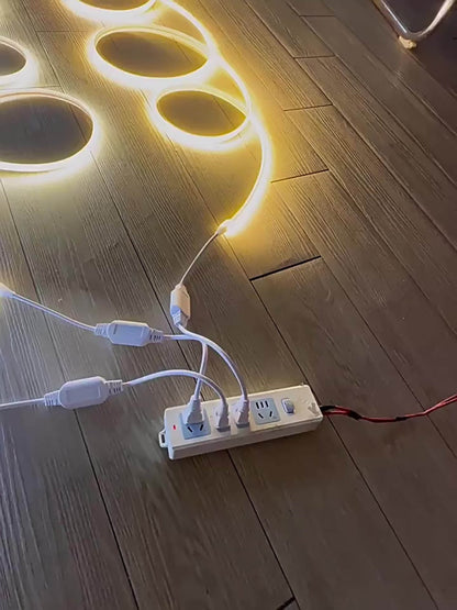 COB LED Strip Lights 10M 33ft 110V Connectable High Brightness Flexible Rope Light for Home, Desk and Accent Lighting