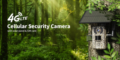 4G LTE Solar Trail Camera with App Alerts, Live View and Built-In SIM in One- to Four-Camera Packs