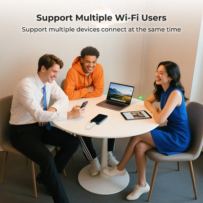 EIOTCLUB 4G LTE USB WiFi Dongle Portable Hotspot - Pre-Installed SIM & 1GB Trial Data, 150Mbps, Supports 10 Devices