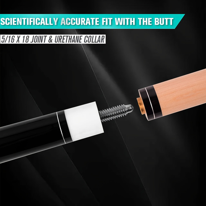 58-Inch Maple Pool Cue with 13mm Tip, Diamond-Style Graphics and Five Colors or Combination Set