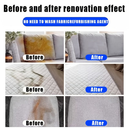 Dry Cleaning Spray for Sofa, Carpet & Leather, Waterless Fabric Stain Remover Spray with Glycerin