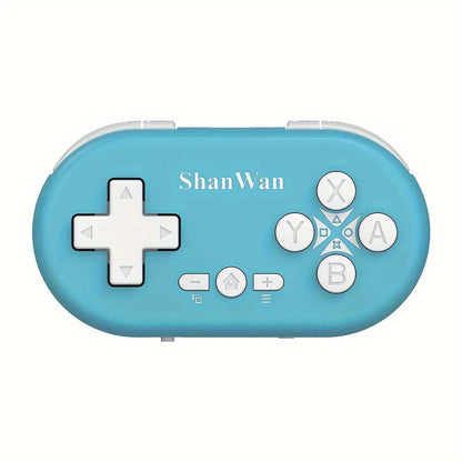 Mini Bluetooth Keychain Gaming Controller in Four Colors with 180mAh Battery and Pocket-Size Oval Body