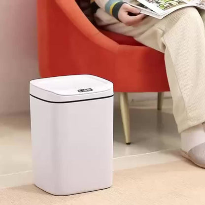 Motion-Activated Touchless Trash Can with Lid, Smart Sensor Waste Bin for Kitchen, Bathroom, Office & Home