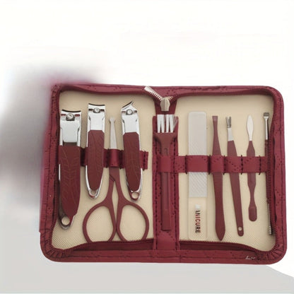 Professional Manicure Pedicure Kit 42 Piece Stainless Steel Nail Set with Portable Travel Case – Nail Scissors Cuticle Nipper Ingrown