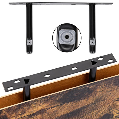 Floating Wall Shelves Set of 4, Retro Style Wall Mounted Shelves with Invisible Brackets for Bathroom Living Room Bedroom Kitchen