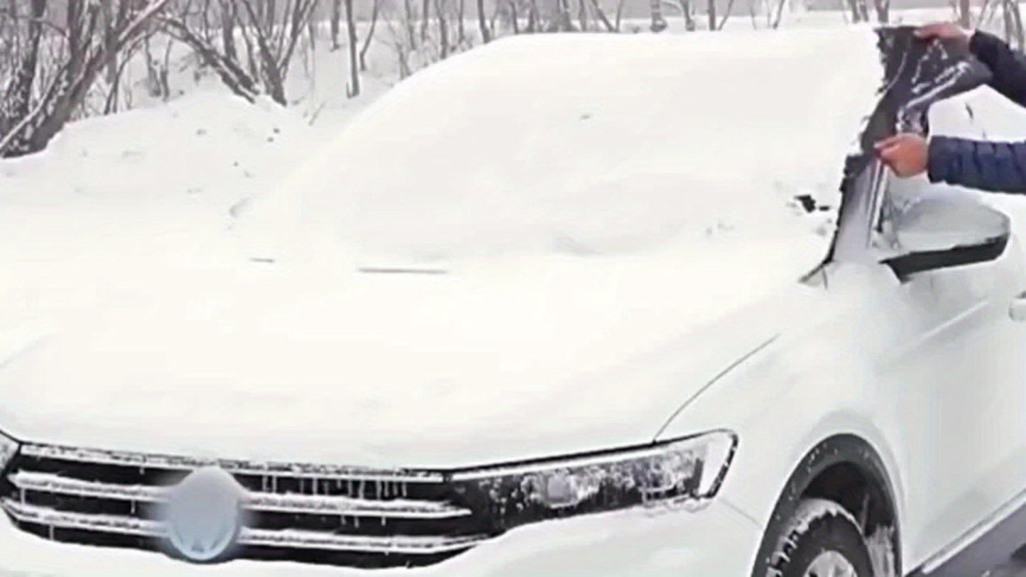 Car Windshield Snow Cover & Frost Shield 102" x 45" – Magnetic Windshield Cover with Side Window Protection for All Seasons