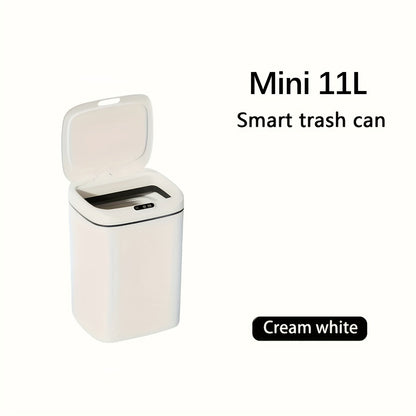Touchless Trash Can Sensor Lid Hands-Free, Infrared Motion Detection, Battery Powered Cordless
