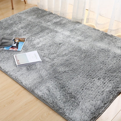 Area Rug Fluffy 900 g/m² Polyester Shag in Six Colors and Four Sizes for Bedroom or Living Room