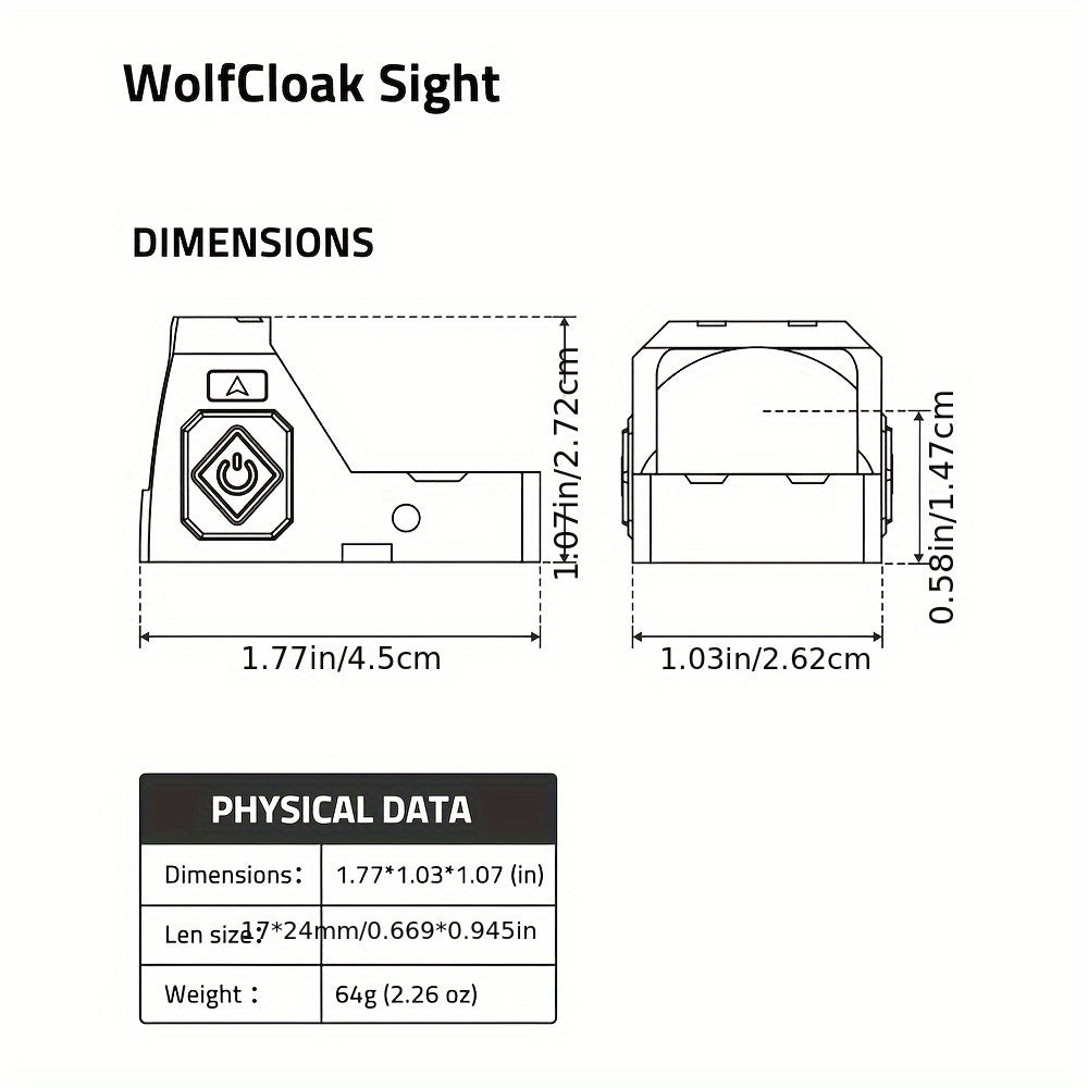 2 MOA Red Dot Sight with Shake Awake – Shock-Activated Motion Sensing Optic | Fast Target Acquisition | Waterproof Reflex Sight for Hunting