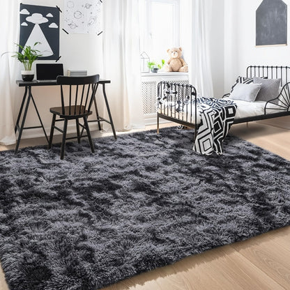 Non-Slip Area Rug Fluffy Soft Carpet – Modern Home Decor Floor Mat for Living Room, Bedroom, Kitchen & Bathroom | Easy Clean Cute Plush Rug