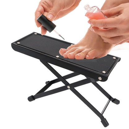 Adjustable Pedicure Footrest Stand 4-6 Level Non-Slip Portable Foot Rest for Nail Care – Professional Manicure Pedicure Tool for Salon