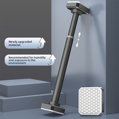 Tension Curtain Rod No Drill Telescopic Shower Bathroom Towel Rack Adjustable Hanging Rod Balcony Coat Hanger Drying Rod