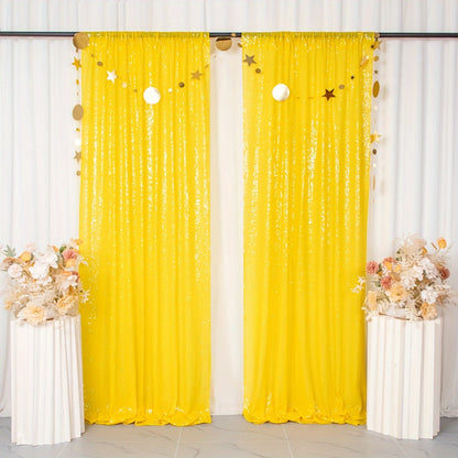 Sequin Backdrop Curtain for Party Wedding – 4x8ft Shimmering Glitter Curtain for Birthday Photo Booth Stage Decoration, Easy Hang