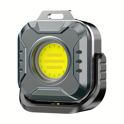 Compact Square COB Work Light with Hanging Loop, Pivoting Stand and One-, Two- or Four-Piece Options
