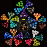 35 two-color dice + 140 single-color dice + 1 printed velvet bag