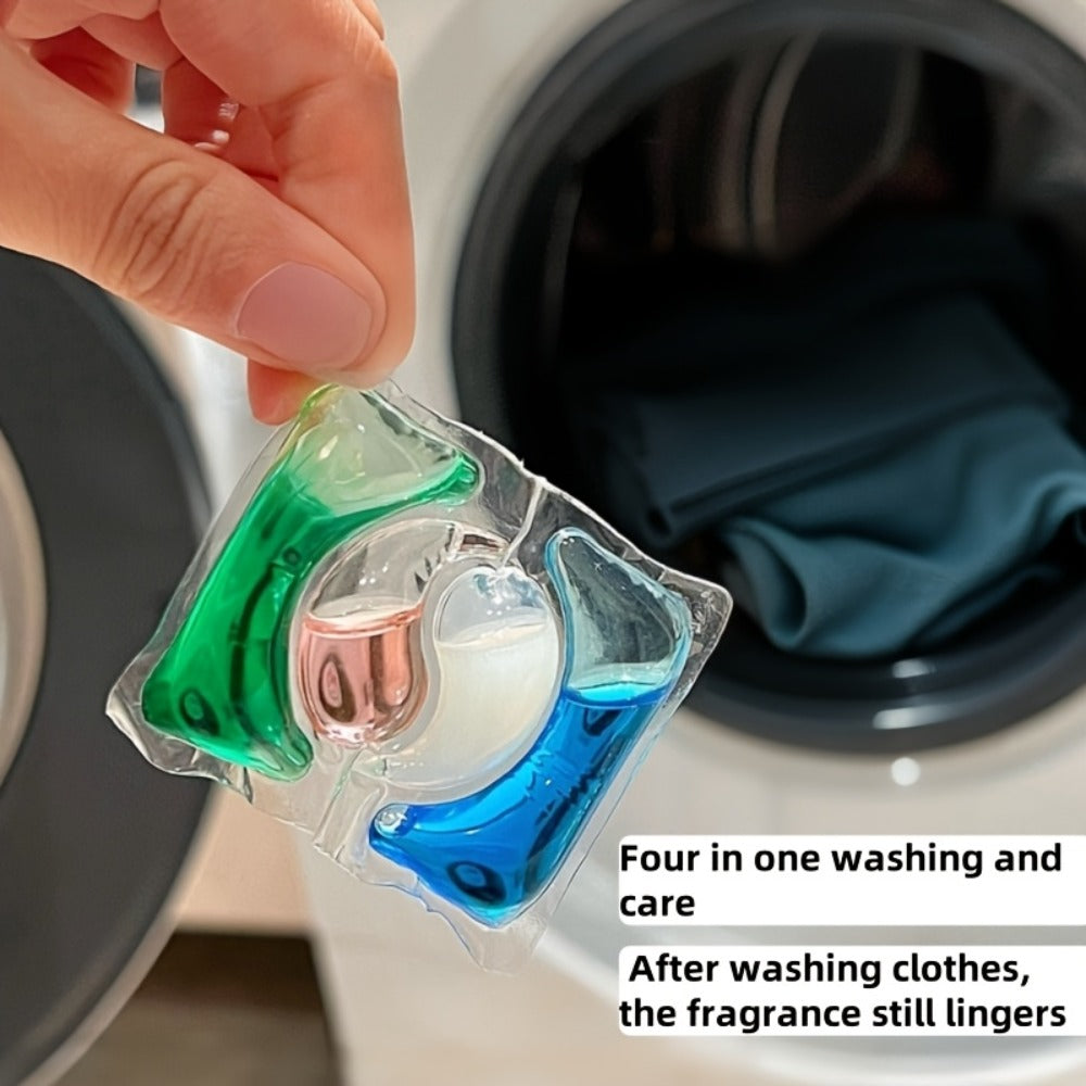 Blue-and-Green Laundry Detergent Gel Pods in Three Available Package Weight and Color Combinations