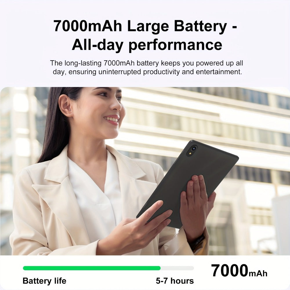 Android Tablet 11-Inch Business Model with Android 16 or 13, Up to 8GB RAM and 128GB Internal Storage