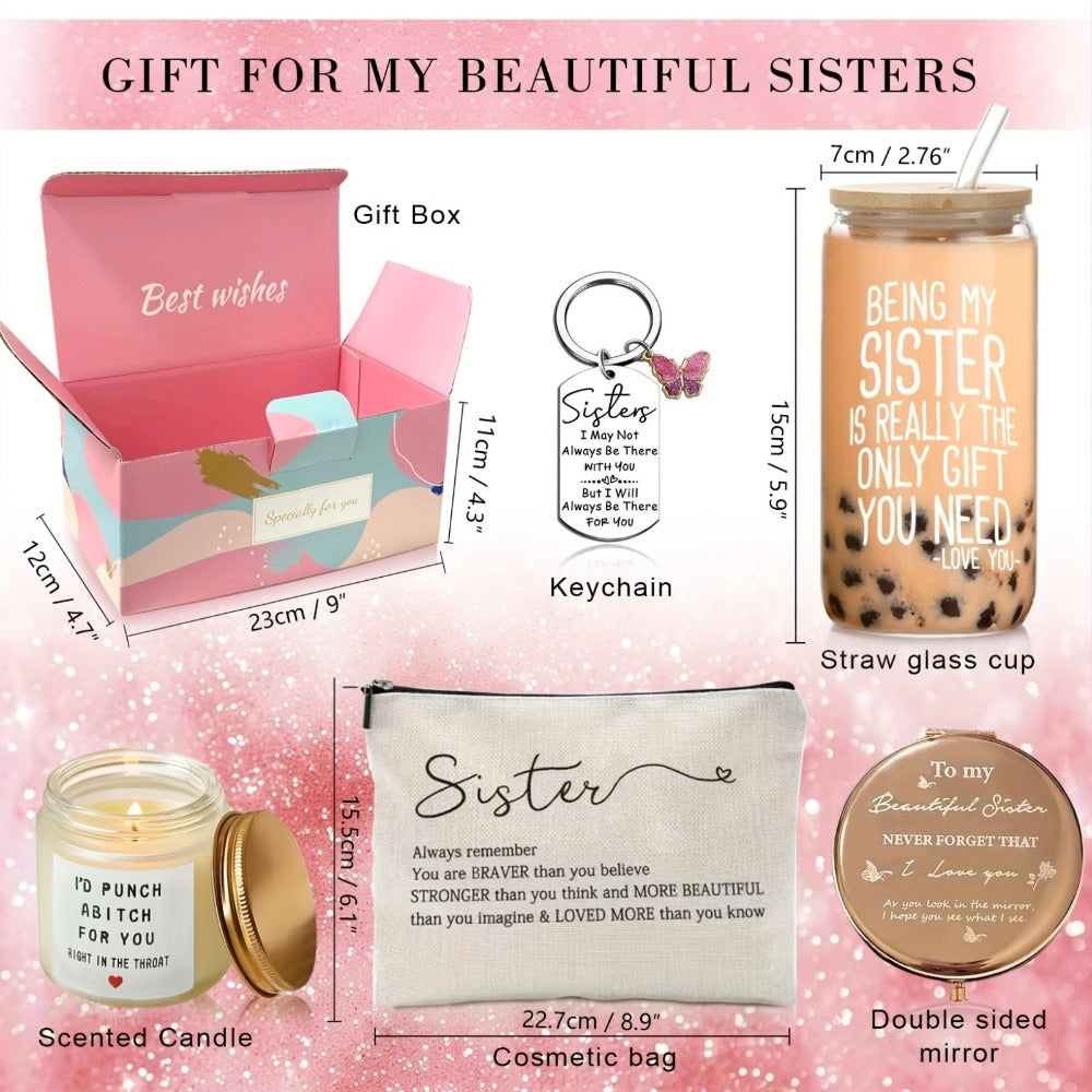 Sister Gifts from Sister, Best Sister Ever Gift Set, Thoughtful Birthday Gifts for Little Sister