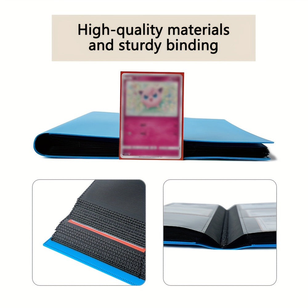 Pokemon Card Binder 360 Pocket 9-Pocket Side Loading – Durable PP Trading Card Album for MTG YuGiOh Sports Cards TCG, Double-Sided Pages
