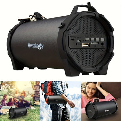 Rechargeable Wireless Boombox Speaker with 3.5mm AUX Input & USB Port, Loud Stereo Sound, 2000mAh Battery