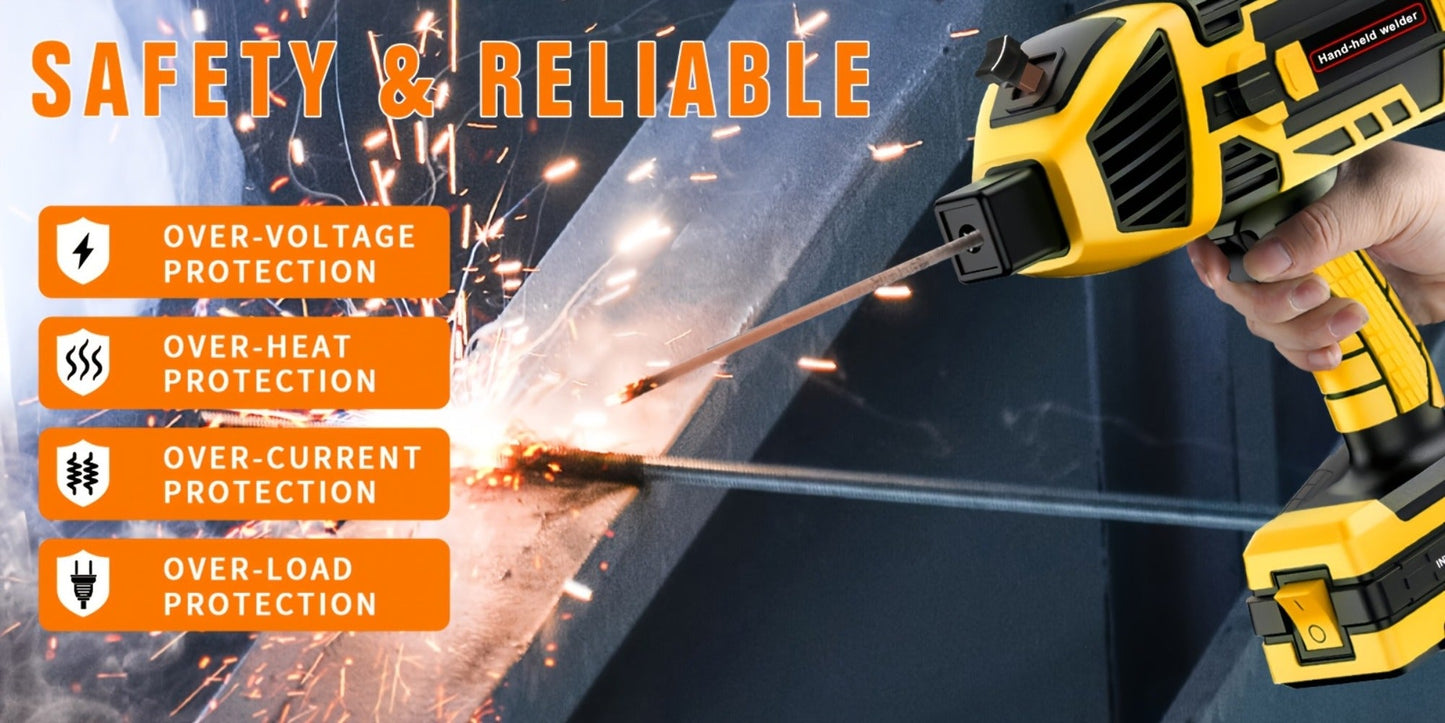 Portable ARC Welder 110V IGBT Inverter – 6-Level Adjustable Current 20-120A, Handheld MMA Stick Welder with Auto Protection