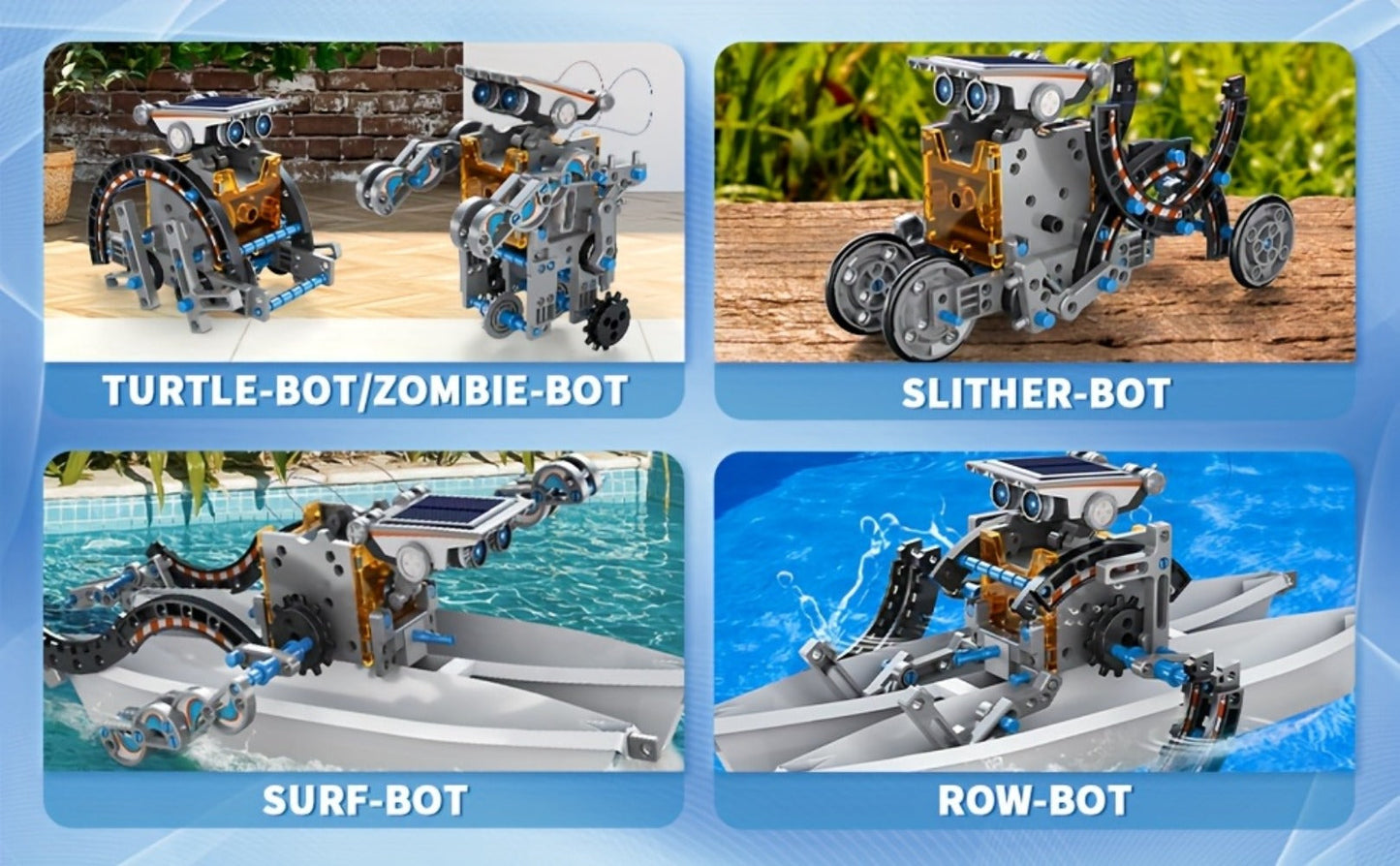 12-in-1 Solar Robot Kit for Kids Ages 8-13, Build Your Own Solar Powered Robot, STEM Engineering Building Toy