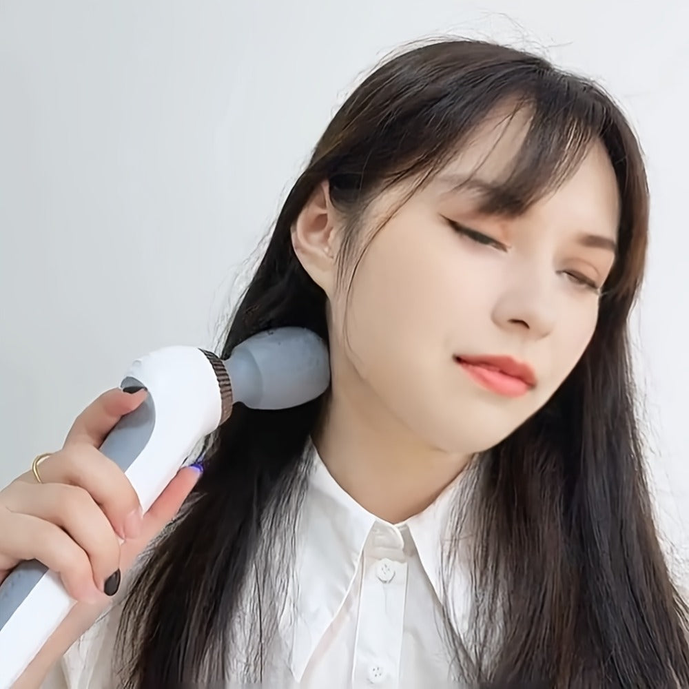 USB Rechargeable Vibration Massage Stick, Portable Handheld Full Body Massager for Neck, Back, Legs & Waist Relaxation