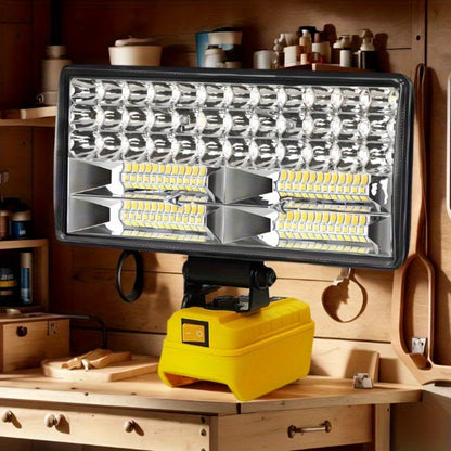 Cordless LED Work Light for DeWalt 20V Battery, 30W/90W 1800/5400 Lumen LED Floodlight, Battery Powered Work Light for Automotive
