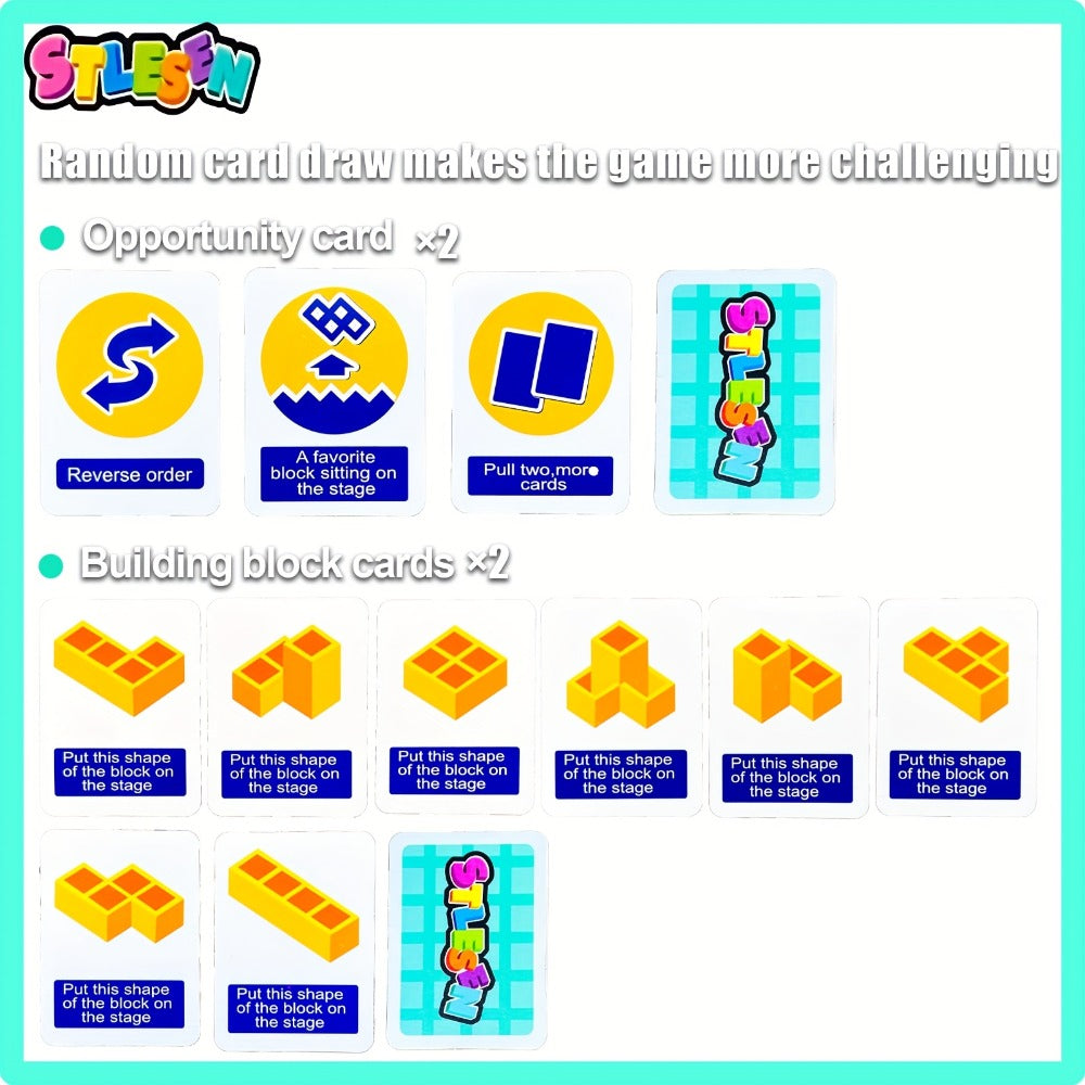 Balancing Stacking Blocks Game Set with the Listed Color, Size or Set Options for Everyday Use