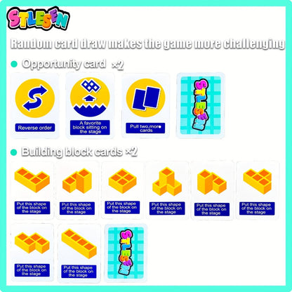 Balancing Stacking Blocks Game Set with the Listed Color, Size or Set Options for Everyday Use