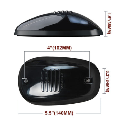 5pcs LED Cab Roof Marker Lights 16/24 LED 12V Super Bright UV-Resistant ABS Lens with Wiring Harness Kit for 2003-2018 Pickup Trucks 1500