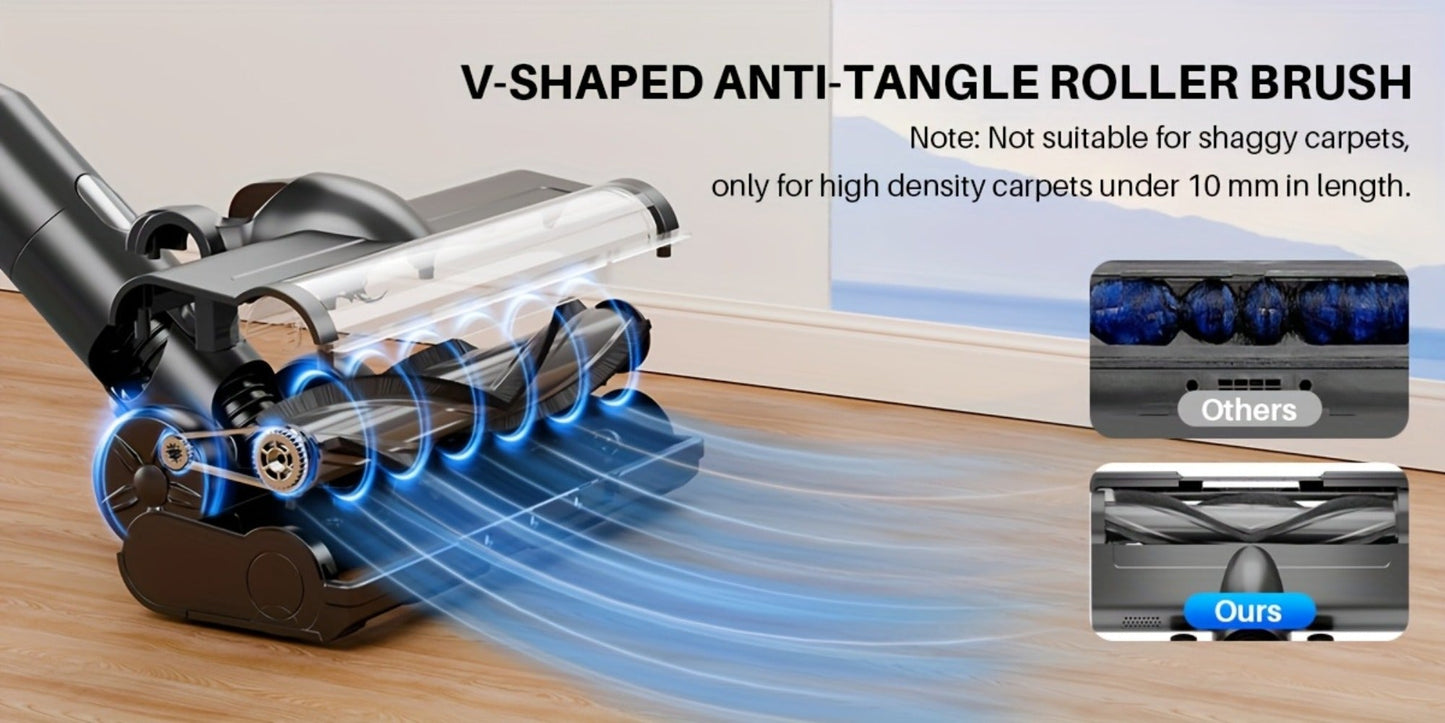 Stick Vacuum Cleaner 70Kpa MAX Suction Cordless & Corded 8-in-1 Handheld Vacuum for Hard Floors, Carpets & Pet Hair