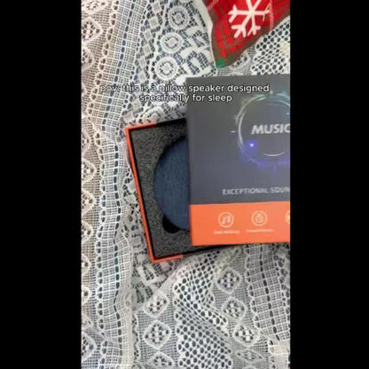 Ultra Slim Under Pillow Sleep Speaker with White Noise, Bluetooth 5.4 Pillow Headphones for Side Sleepers